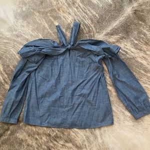 Chambray J Crew top